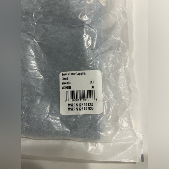 Vuori Women's XL Evolve Lunar Legging Cloud White Grey Blue NWT High-Waisted - Picture 7 of 8